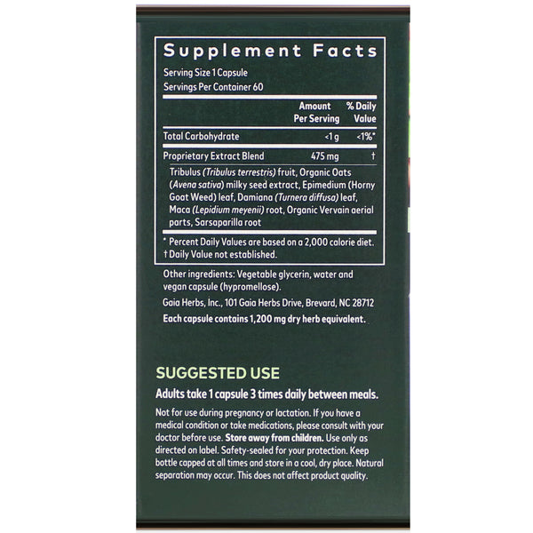 Gaia Herbs, Women's Libido, 60 Vegan Liquid Phyto-Caps (Vegan)