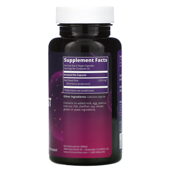 MRM, Red Yeast Rice, 60 Vegan Capsules (Vegan)