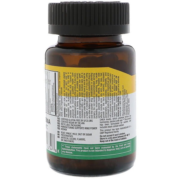 Country Life, DHEA Complex for Women, 60 Vegan Capsules (Vegan)