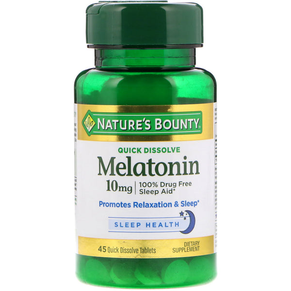 Nature's Bounty, Melatonin, Natural Cherry Flavor, Quick Dissolve Tablets