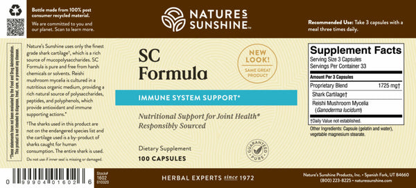 SC Formula (Shark Cartilage) (100 caps)