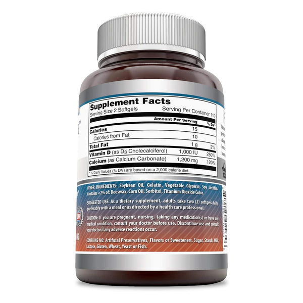 Amazing Nutrition, Calcium with Vitamin D3, 220 Softgels