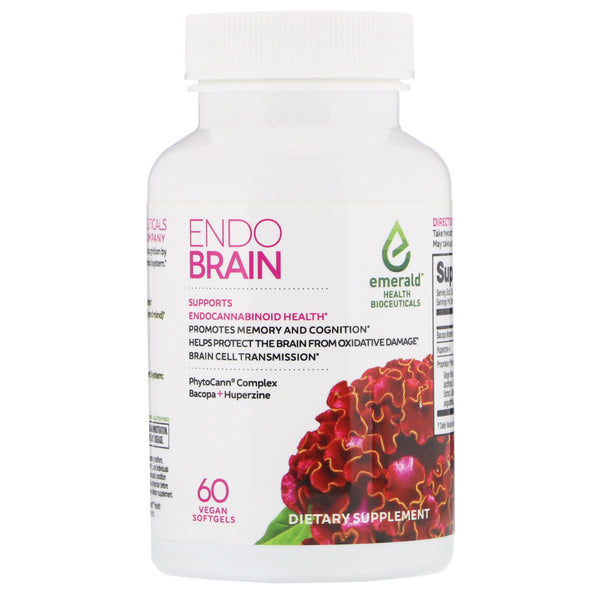 Emerald Health Bioceuticals, EndoBrain, 60 Vegan Softgels (Vegan)