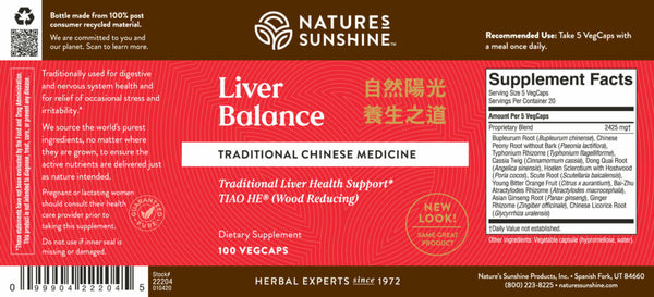 Liver Balance (100 veg caps)