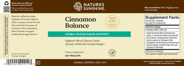 Cinnamon Balance (Formaly Target P-14) (120 veg caps)