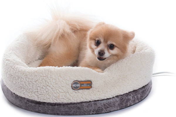 K&H Pet Products Thermo-Snuggle Cup Bomber Heated Dog & Cat Bed