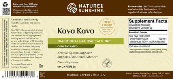 Kava Kava Concentrate (60 caps)*