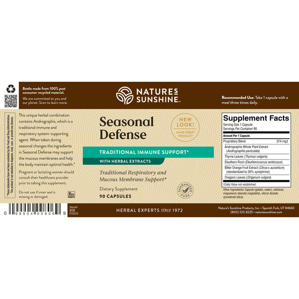 Seasonal Defense (90 caps)*