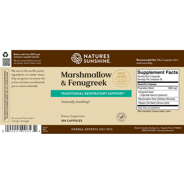 Marshmallow & Fenugreek (100 caps)*