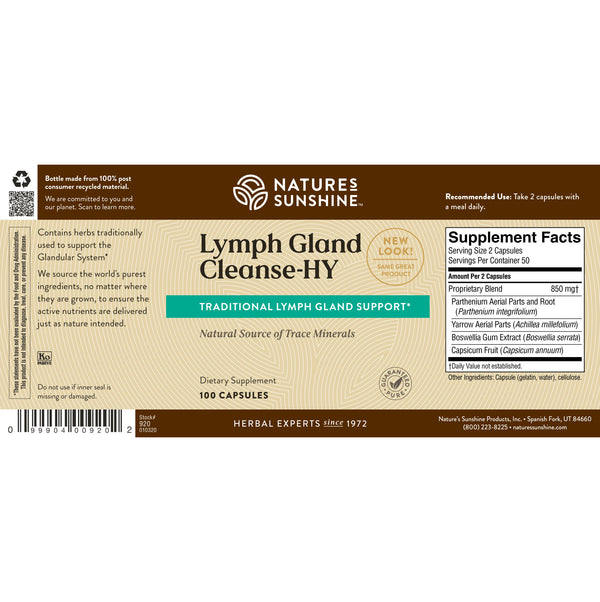 Lymph Gland Cleanse-HY (100 caps)