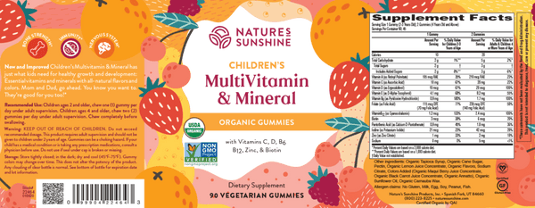 Children’s MultiVitamin & Mineral—NEW (90 veg. gummies)