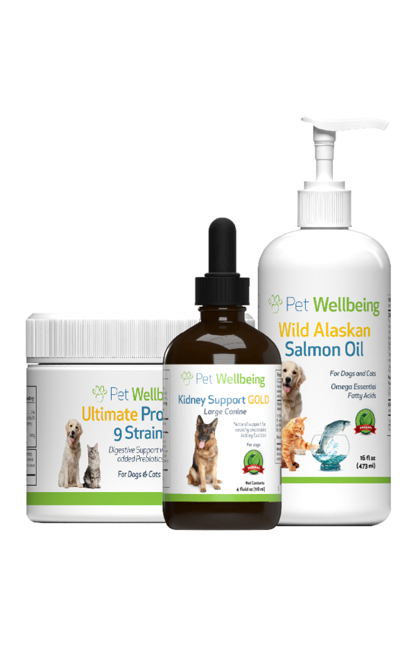 Value Pack Kidney Kit value size(1 Kidney Support Gold+ 1 Probiotic+ Alaskan Salmon Oil)(Free shipping over $50 Order)