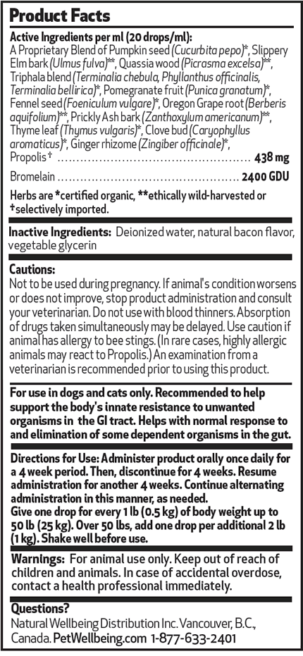 GI CleanUp Gold for Dog Worms acces