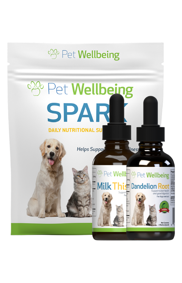 Value Pack Liver Support Kit for dogs small size(1 Dandelion Root+ 1 Milk Thistle+ 1 Daily Nutrition)