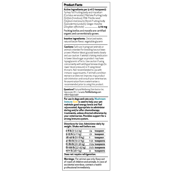 Value Pack Mushrooms Kit for cat Cancer(1 Mushroom Immune Gold+ 1 Life Gold )(Free shipping over $50 Order)