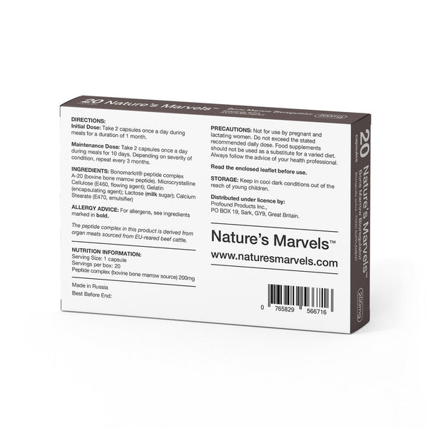 NATURE’S MARVELS – BONE MARROW BIOREGULATOR WITH BONOMARLOT 20 CAPS