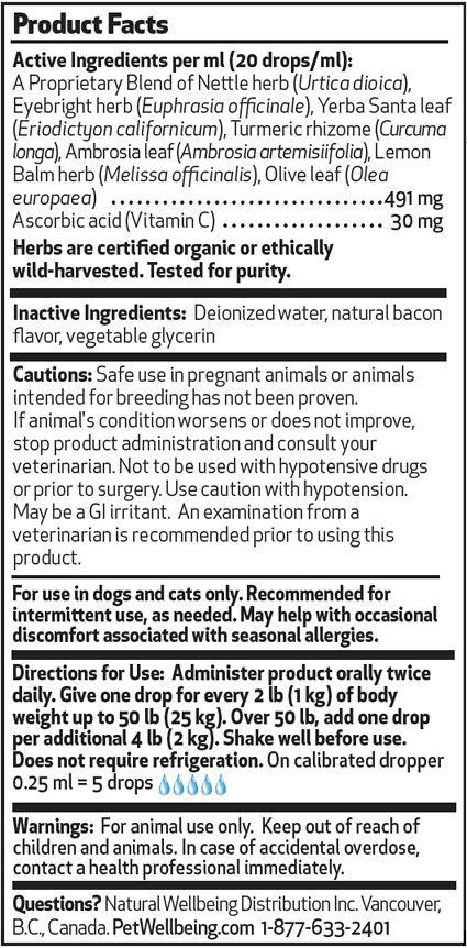 Nettle-Eyebright Gold for Cats with Allergies acc