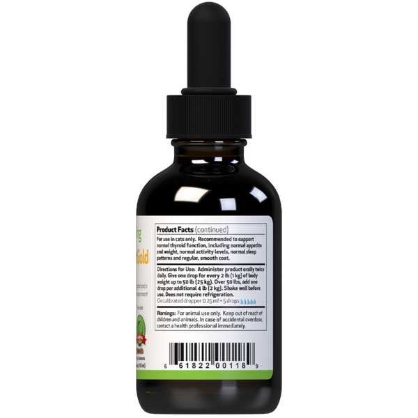 Thyroid Support Gold - Cat Hyperthyroidism Support (Available in 2oz and 4oz)(Free shipping over $50 Order)