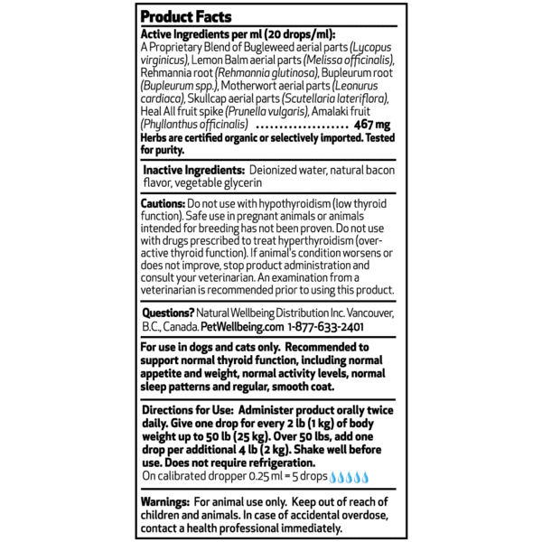 Thyroid Support Gold - Cat Hyperthyroidism Support (Available in 2oz and 4oz)(Free shipping over $50 Order)