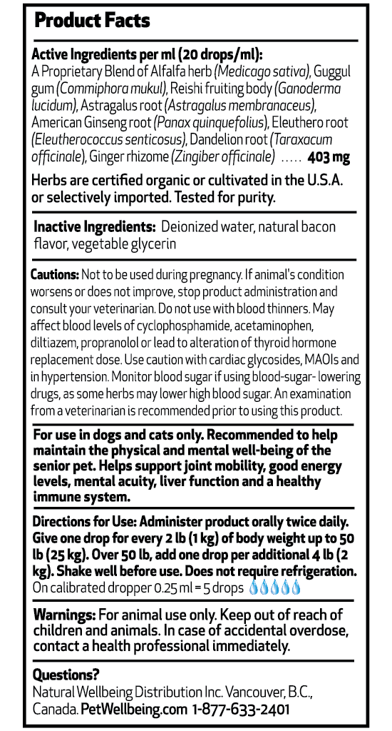 Old Friend for Senior Dogs ( 1 Bottle = 2oz, 4oz)(Free shipping over $50 Order)