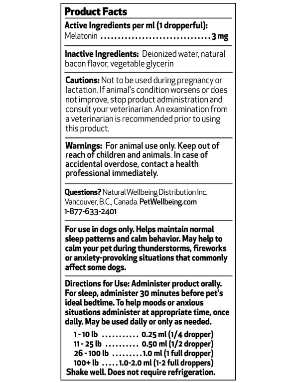 Pet Melatonin for Dogs (1 bottle = 2 oz or 4 oz) (Free shipping over $50 Order)