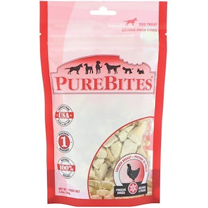 Pure Bites, Freeze Dried, Dog Treats, Chicken Breast, 3.0 oz (85 g)