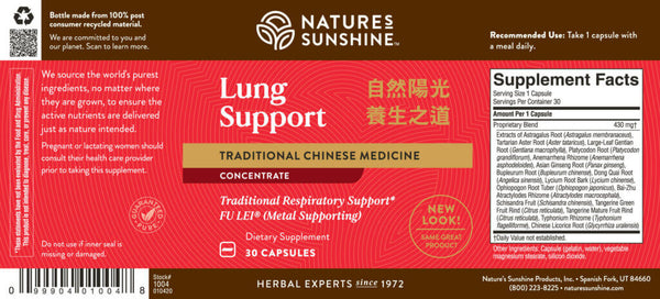 Lung Support TCM Concentrate (30 Caps)