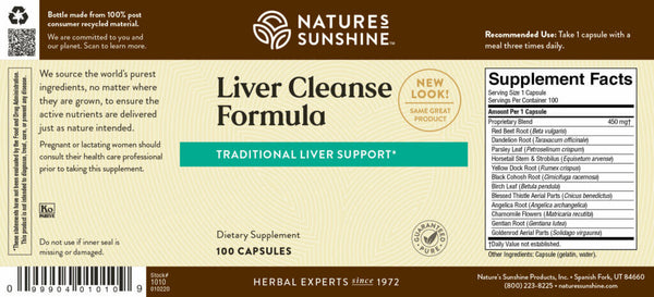 Liver Cleanse Formula  (100 caps)*