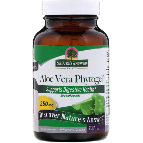 Nature's Answer, Aloe Vera Phytogel, 250 mg, 90 Vegetarian Capsules