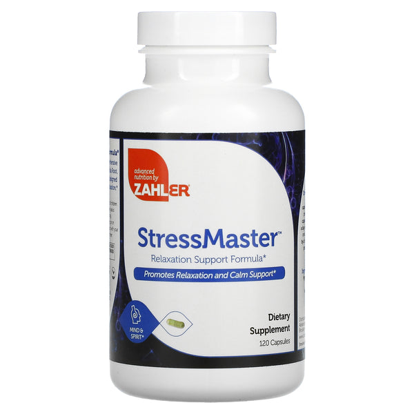 Zahler, StressMaster, Relaxation Support Formula, 120 Capsules