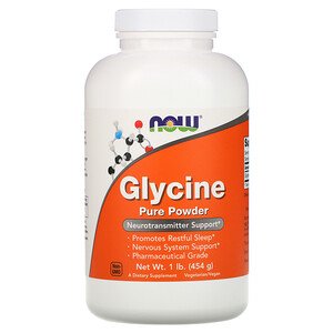 Now Foods, Glycine, Pure Powder, 1 lb (454 g)