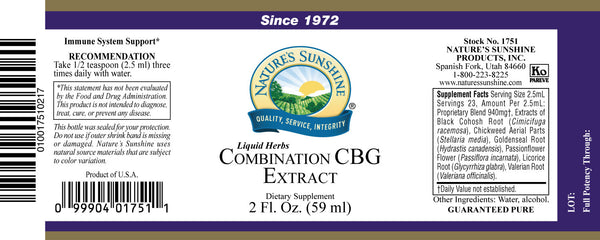 Combination CBG Extract (2 fl. oz.)