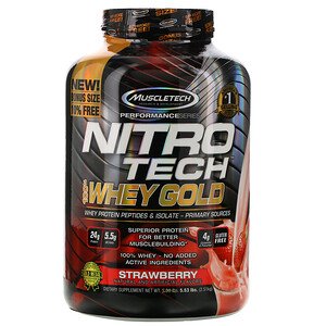 Muscletech, Nitro Tech, 100% Whey Gold, 5.53 lbs. (2.51 kg)