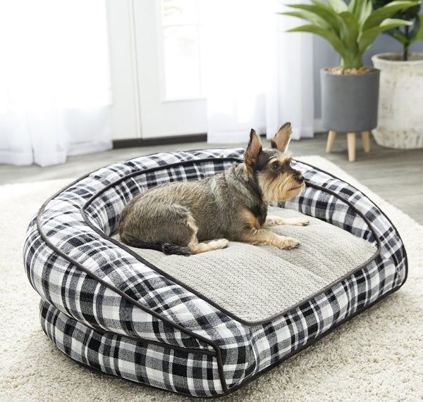 La-Z-Boy Tucker Bolster Dog Bed w/Removable Cover