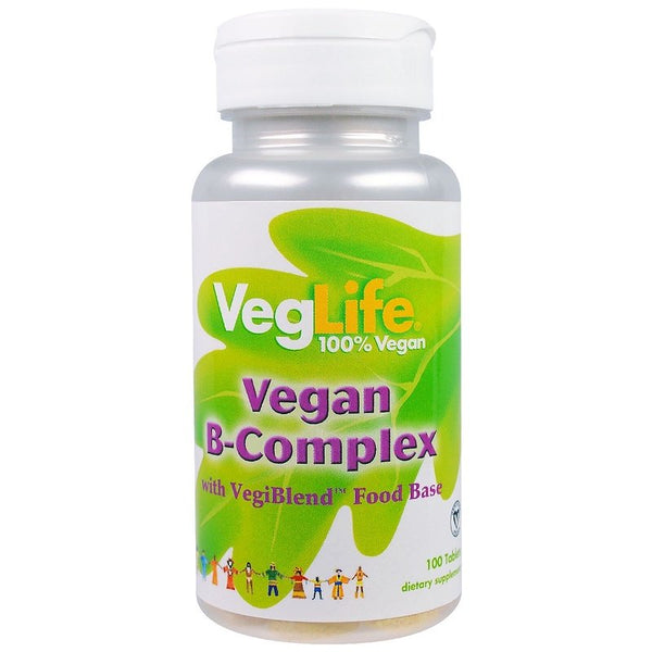 VegLife, B-Complex, Vegan, 100 Tablets (Vegan)