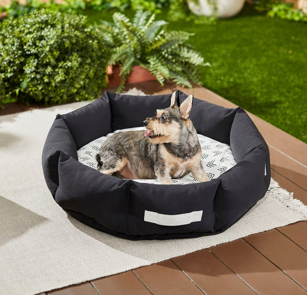 Frisco Indoor/Outdoor Deep Dish Cuddler Bolster Cat & Dog Bed