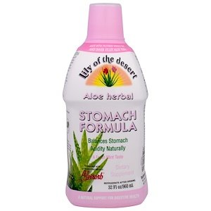 Lily of the Desert, Aloe Herbal, Stomach Formula, Mint, 32 fl oz (960 ml)