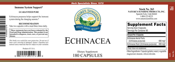 Echinacea Purpurea (180 Caps)