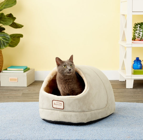 Armarkat Cave Shape Covered Cat & Dog Bed