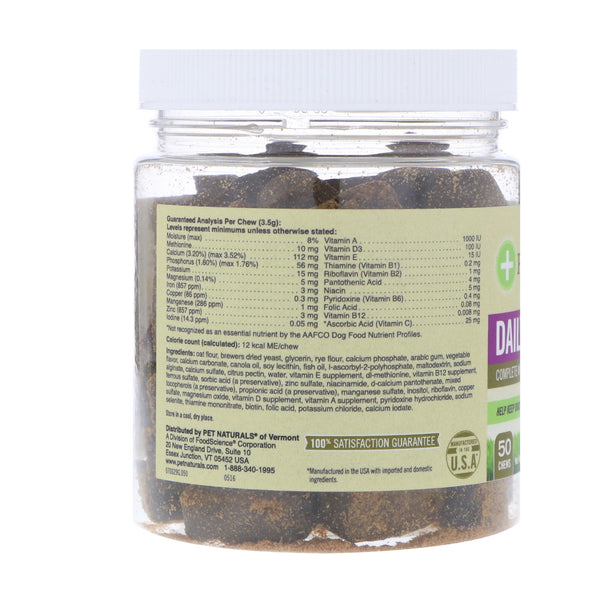 Pet Naturals of Vermont, Daily Multi, For Dogs, 30 Chews, 3.70 oz (105 g)