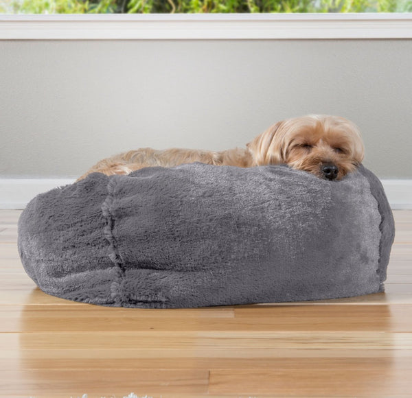 FurHaven Plush Ball Pillow Dog Bed w/Removable Cover