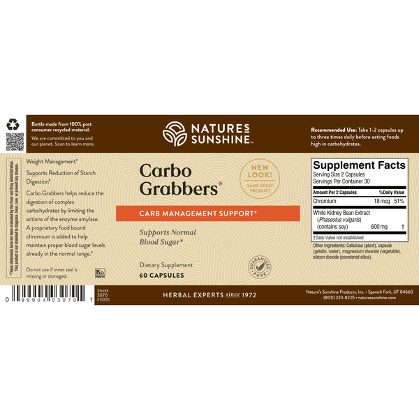 Carbo Grabbers ® w/  Chromium (60 caps)