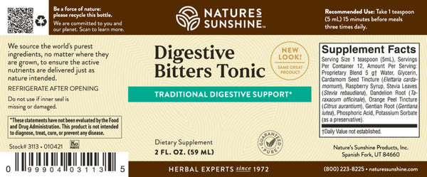 Digestive Bitters Tonic (4 fl. oz.)