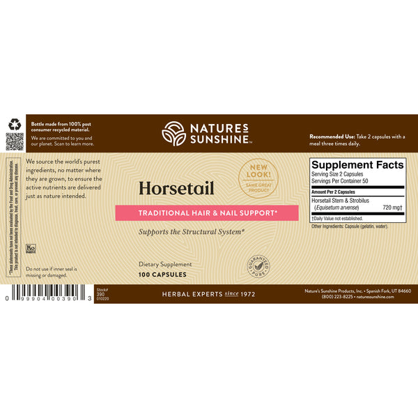 Horsetail (Hair, Skin & Nails Support) (100 Caps)