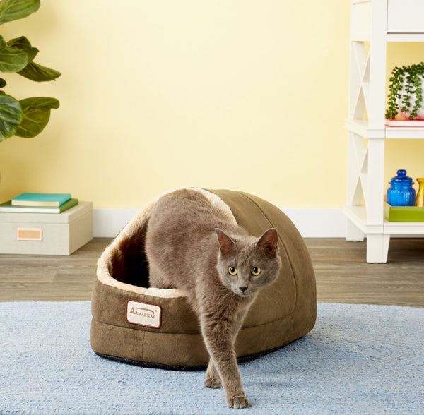 Armarkat Cave Shape Covered Cat & Dog Bed