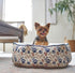 Frisco Sherpa Hexagon Bolster Cat & Dog Bed, Basket