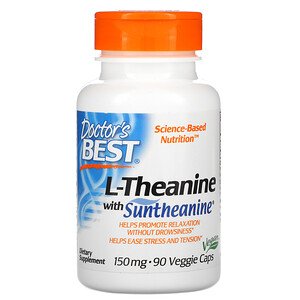 Doctor's Best, Suntheanine L-Theanine, 150 mg, 90 Veggie Caps