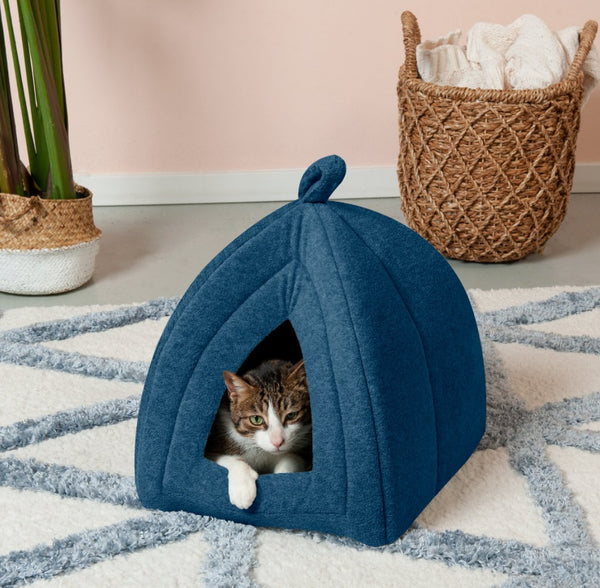 FurHaven Calming Fleece Covered Dog & Cat Bed