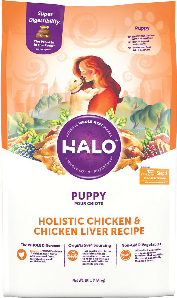 Halo Holistic Puppy Chicken & Chicken Liver Dry Dog Food