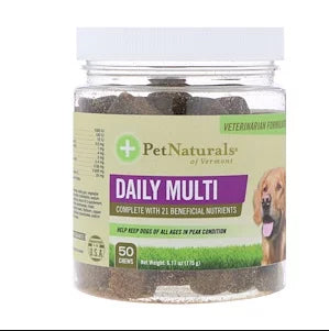 Pet Naturals of Vermont, Daily Multi, For Dogs, 30 Chews, 3.70 oz (105 g)